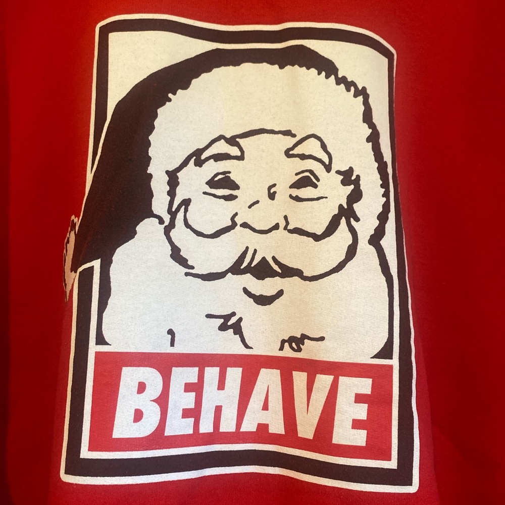 Santa BEHAVE sweatshirt -2XL